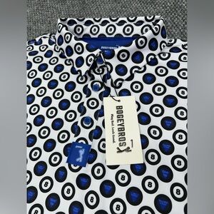 Bogey Bros Men's XXL (2XL) Magic 8 Ball Geometric Golf Polo Shirt • NEW